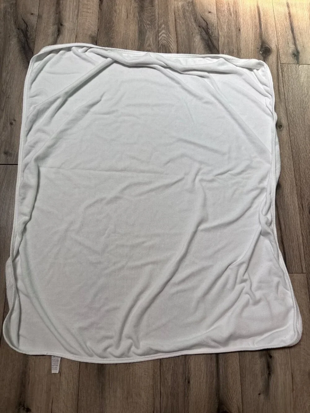 Carters White Baby Hooded Towel 100% Cotton Soft Terry Cloth Absorbent Made In U